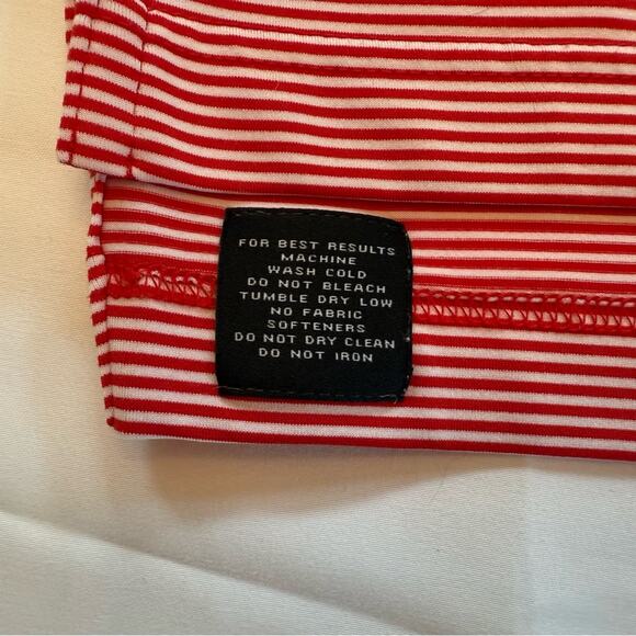 Peter Millar Summer Comfort Golf Polo Red White Stripe Dove Mountain Logo XL - Picture 4 of 10